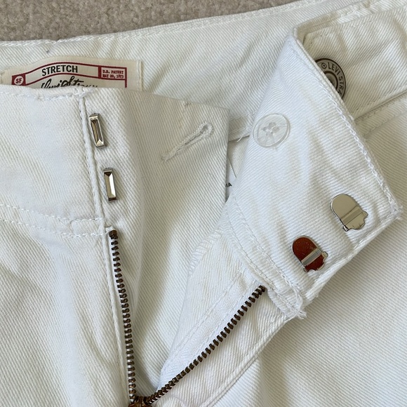 Levi Strauss Signature Stretch Women’s Wide Leg White Cropped Jeans Size… - Picture 6 of 11